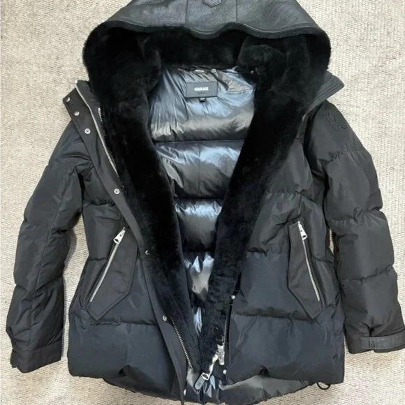Mackage Shearling/Down Jacket XS - Picture 7 of 13